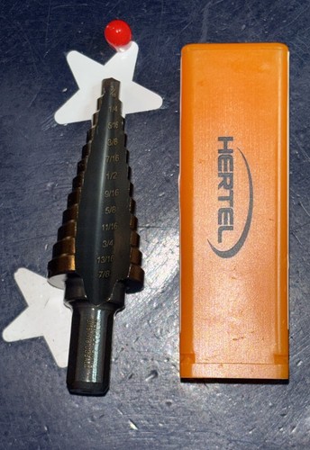 Hertel hole step drill bit - 12-hole,